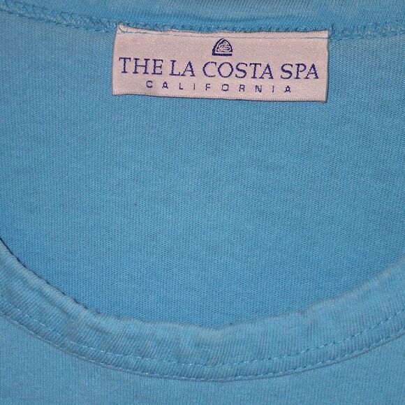 Vintage THE LA COSTA SPA California Dress Tunic Pullover Pockets Cotton USA M - Picture 4 of 11